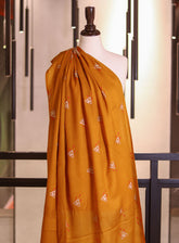 Royal Fashion Embroidered Woolen Shawls - RF25SH W623-P30 Mustard